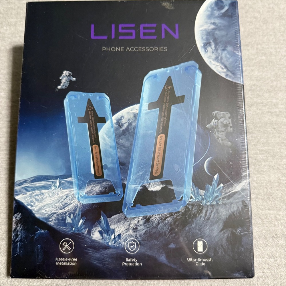LISEN G123 HD Tempered Glass Screen Protector iPhone 16 Pro 17 Series 2-Pack